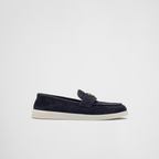 Suede leather loafers – a modern silhouette for these mules made of soft suede with a leather lining – LUX VERSE Luxury Designer Fashion Outlet
