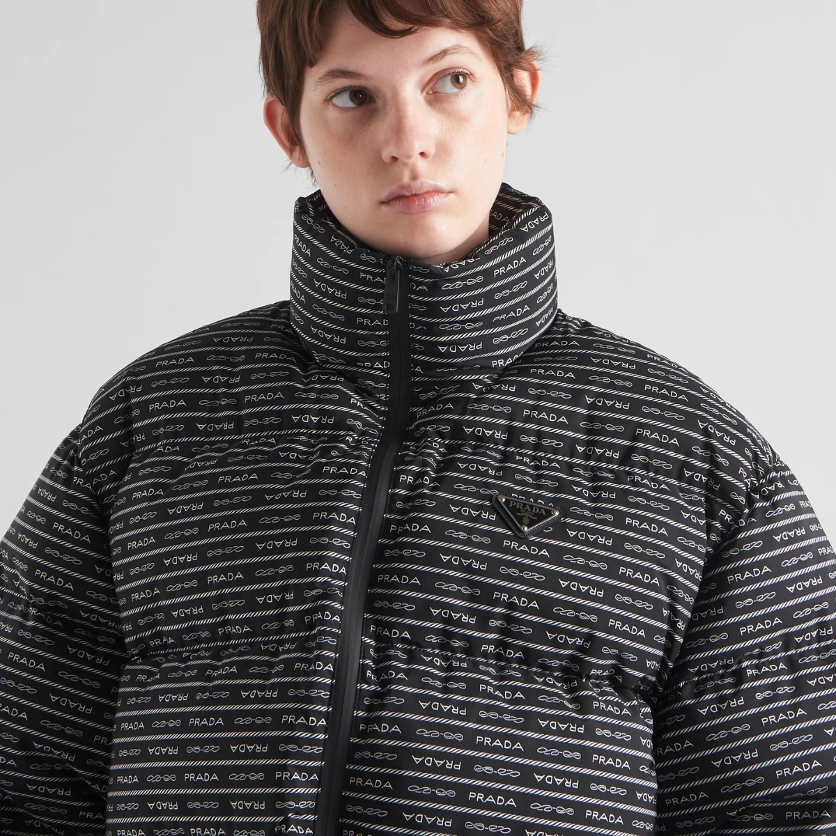 Re-Nylon Down Zipper Jacket – made with innovative Re-Nylon material, this jacket is lightweight, durable, – LUX VERSE Luxury Designer Fashion Outlet