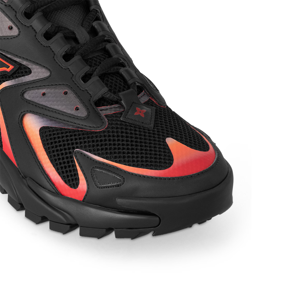 Runner Tatic Leather Sneaker – it is signed with a dynamic Initials logo and reflective Monogram Flowers on – LUX VERSE Luxury Designer Fashion Outlet