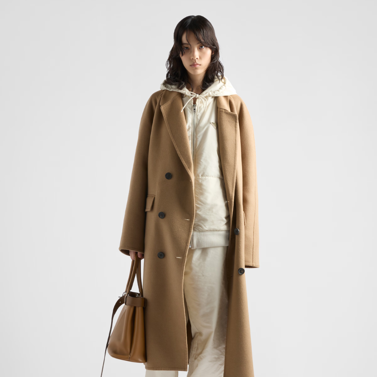 Lightweight hooded Re-Nylon blouson jacket – a sporty character and minimalist lines define the silhouette of this hooded blouson – LUX VERSE Luxury Designer Fashion Outlet