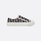 Walk'n'Elevated Cotton Sneaker – the Walk'n'sneaker is distinguished by a deep blue embroidered cotton Oblique motif – LUX VERSE Luxury Designer Fashion Outlet