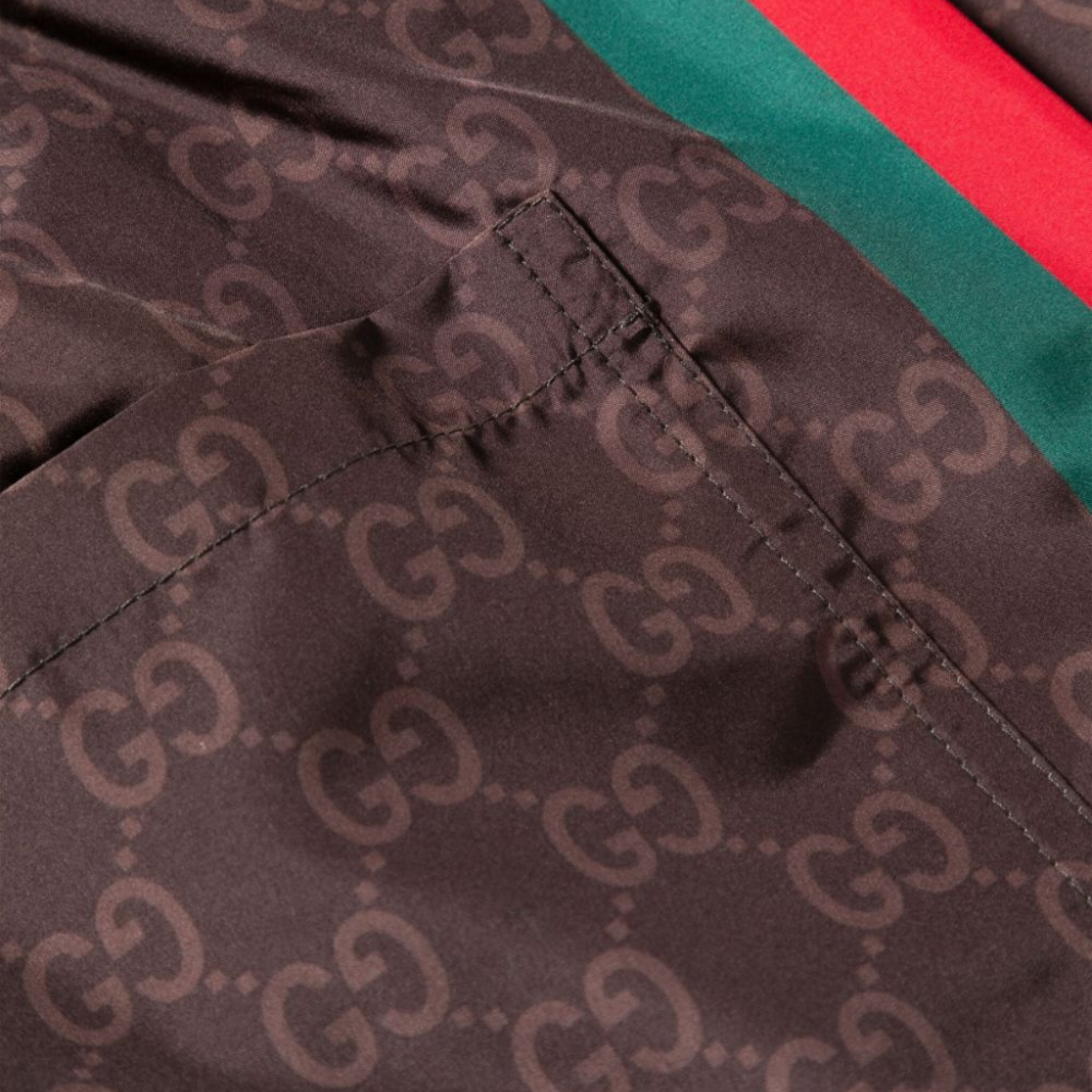 GG Supreme-print swim shorts – this item comes from a brand rated three out of five ('It's A Start') by Good on You – LUX VERSE Luxury Designer Fashion Outlet