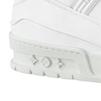 Trainer Rubber Leather sneaker – crafted from supple white calf leather, this version of the Trainer sneaker is part – LUX VERSE Luxury Designer Fashion Outlet