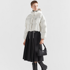 Re-Nylon convertible cropped down jacket – its cropped design adds a stylish touch, making it perfect for both outdoor – LUX VERSE Luxury Designer Fashion Outlet