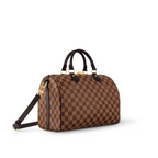 Speedy Bandoulière 30 Brown – 30 x 21 x 17 cm(Depth x Height x Width) Damier Ebene coated canvas Smooth – LUX VERSE Luxury Designer Fashion Outlet