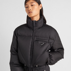 Re-Nylon Gabardine down jacket – stay warm and feel good knowing you're making a positive impact on the environment – LUX VERSE Luxury Designer Fashion Outlet