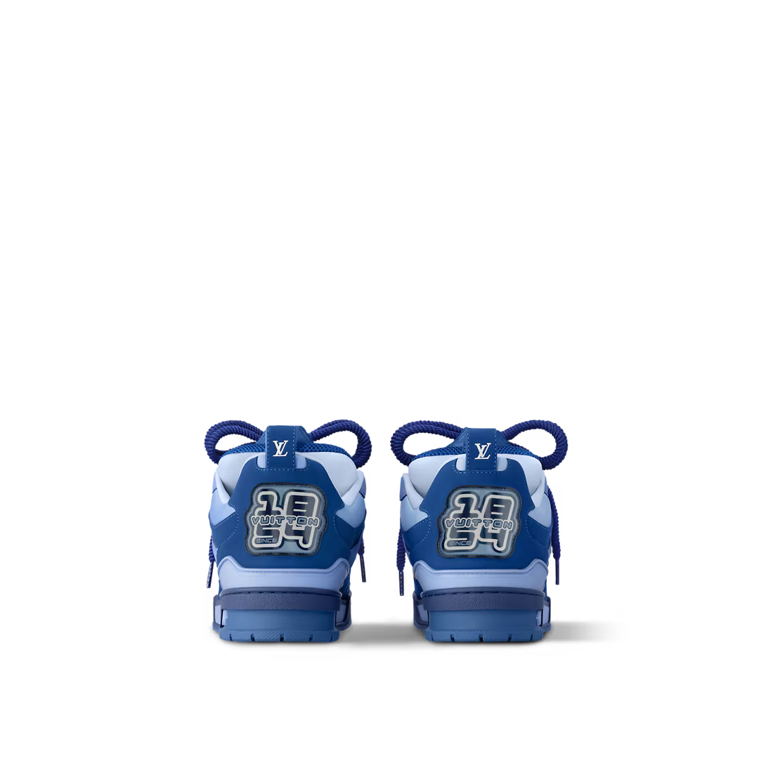 Skate Sneaker – it has an oversized Monogram Flower on the side and logo on the tongue – LUX VERSE Luxury Designer Fashion Outlet