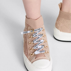 Platform Sneaker Technical Mesh – the technical mesh upper showcases a nude Macrocannage motif – LUX VERSE Luxury Designer Fashion Outlet