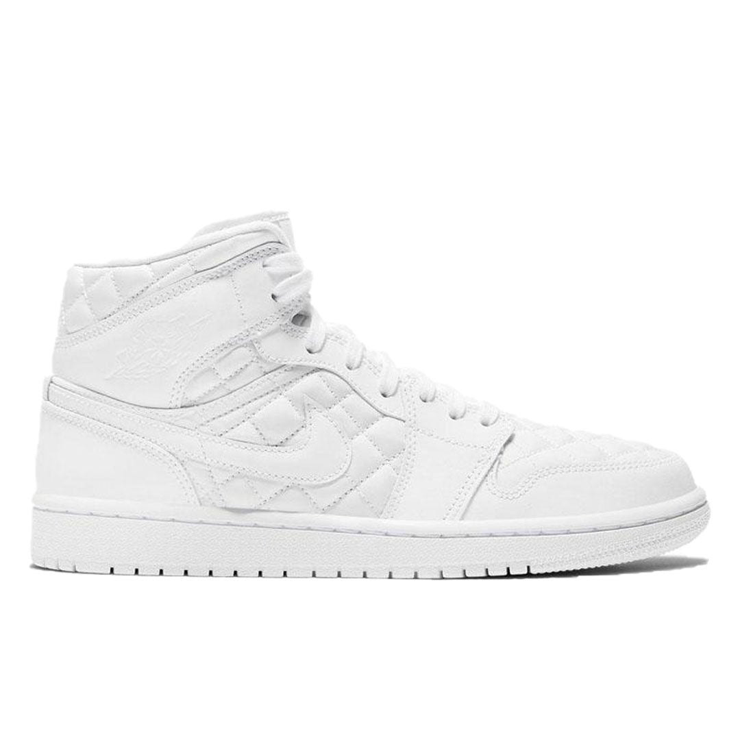 Triple White – made for big kids, the Air Jordan 1 Mid GS ‘Triple White’ delivers a pristine take – LUX VERSE Luxury Designer Fashion Outlet