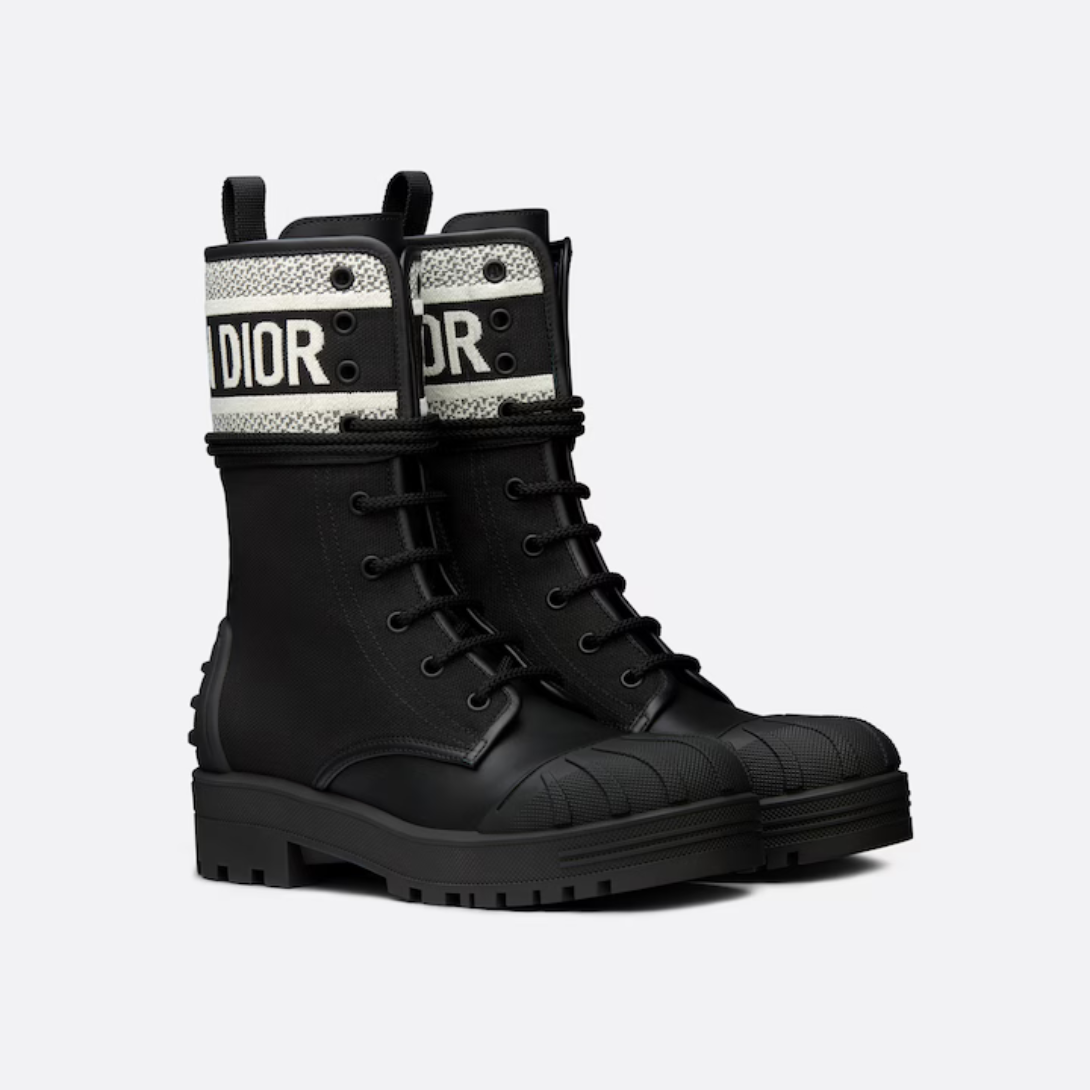 D-Major Ankle Christian Boot – the heel, round toe and thick notched rubber sole complete the design – LUX VERSE Luxury Designer Fashion Outlet
