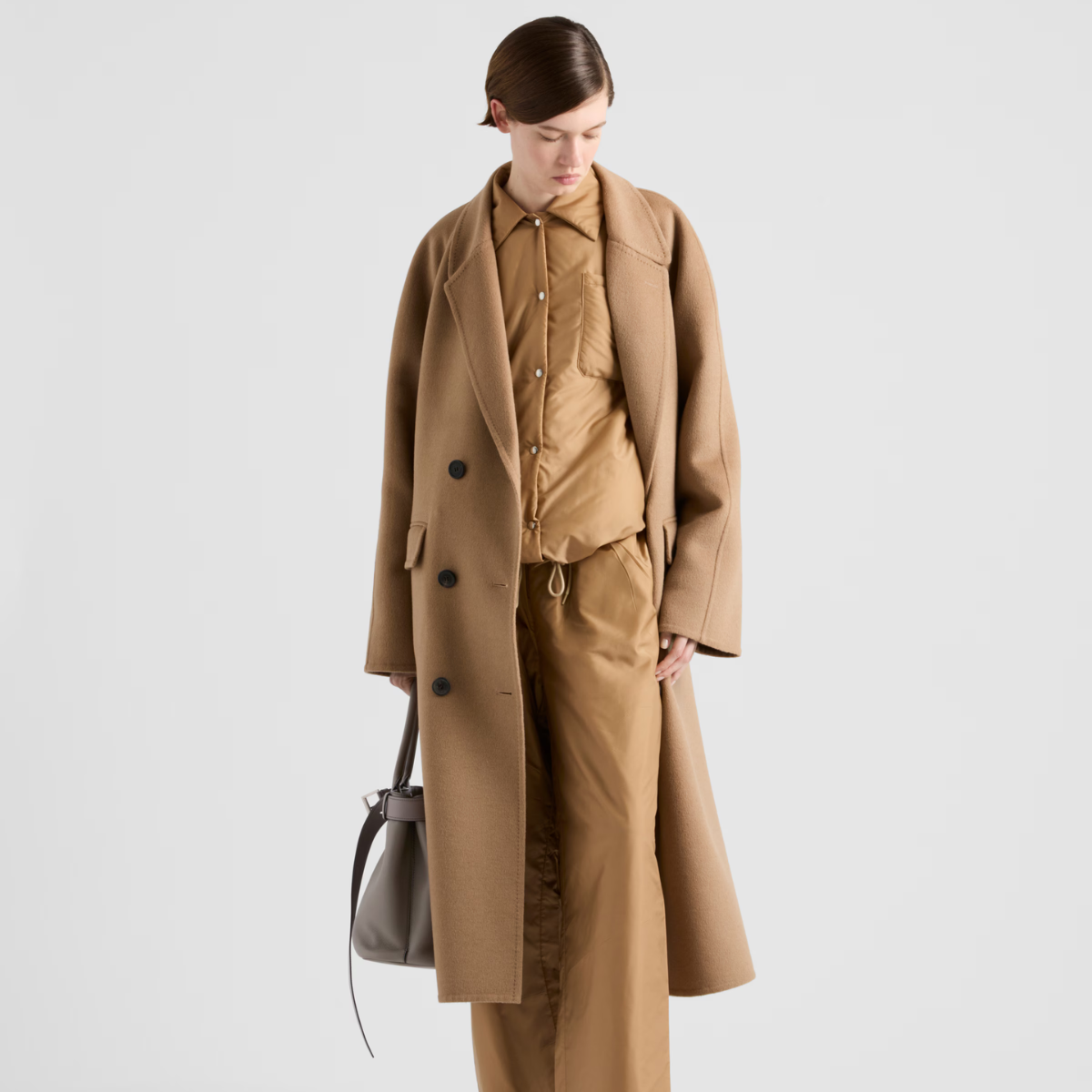 Lightweight Re-Nylon blouson jacket – the soft silhouette of this blouson jacket made of Re-Nylon features ample lines – LUX VERSE Luxury Designer Fashion Outlet