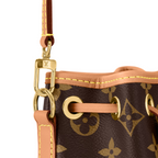 Nano Noé Monogram Canvas – crafted from Monogram canvas with trim in natural cowhide leather, this tiny Nano – LUX VERSE Luxury Designer Fashion Outlet