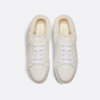 Star Sneaker Calfskin Shearling – crafted in white calfskin, it is enhanced by lining and a low heel tab in shearling – LUX VERSE Luxury Designer Fashion Outlet