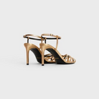 TRIOMPHE SANDAL in Laminated lambskin – lEATHER STRAPSTOE WITH CAGE EFFECTENGRAVED ADJUSTABLE BUCKLELEATHER INSOLELEATHER – LUX VERSE Luxury Designer Fashion Outlet