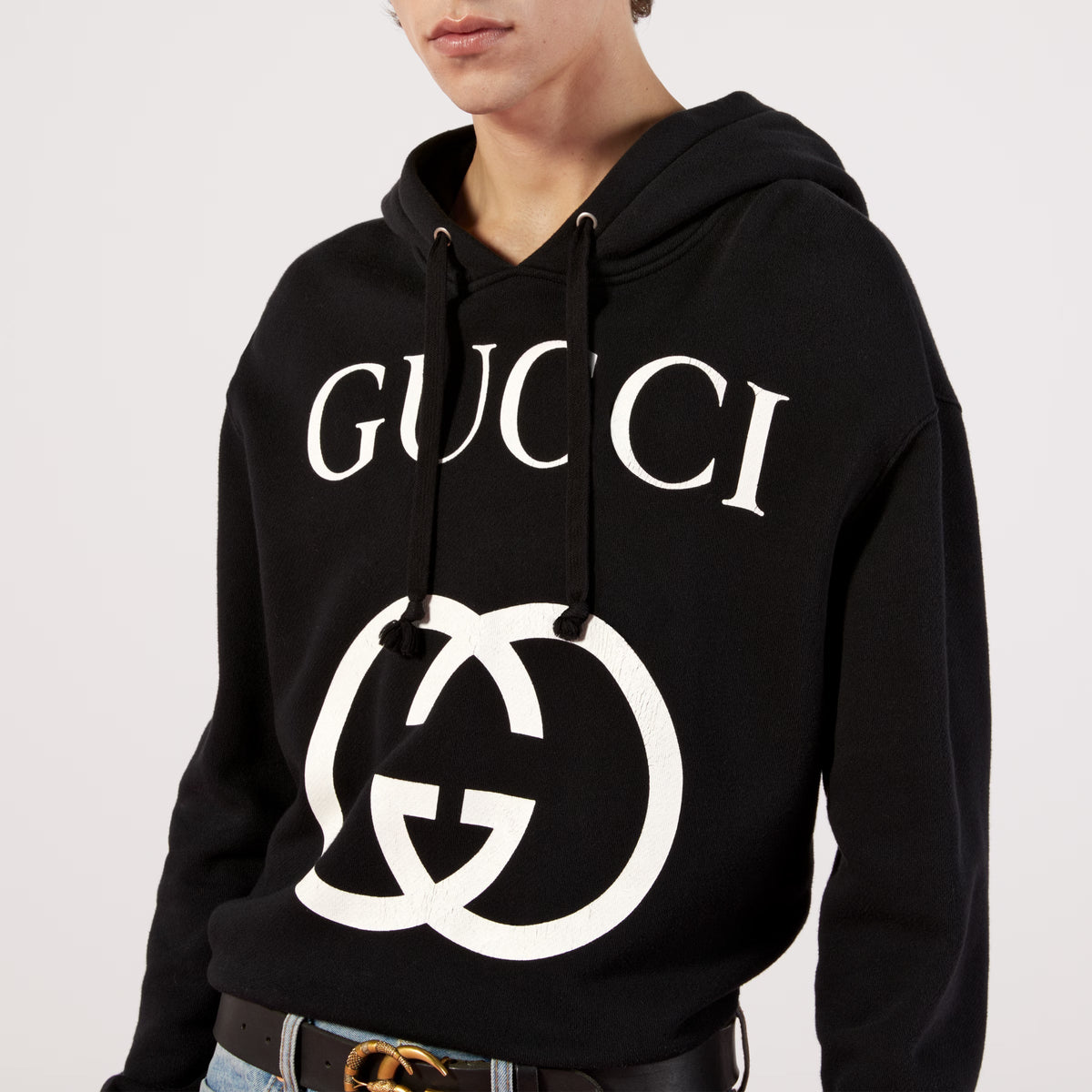 Hooded Sweatshirt with Interlocking G – the now recognisable sweatshirt continues to evolve with each new collection, – LUX VERSE Luxury Designer Fashion Outlet