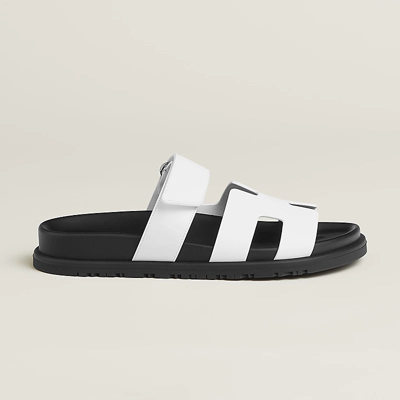 Chypre sandal – techno-sandal in calfskin with anatomical rubber sole and adjustable strap.– LUX VERSE Luxury Designer Fashion Outlet