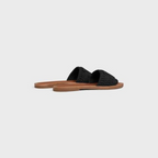 LYMPIA MULE in TRIOMPHE KNITTED COTTON – lEATHER INSOLERUBBER OUTSOLE – LUX VERSE Luxury Designer Fashion Outlet