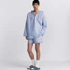 Blue Swim Shorts – featuring a stretch waist and side pocket, the swim shorts are adorned with a Italic – LUX VERSE Luxury Designer Fashion Outlet