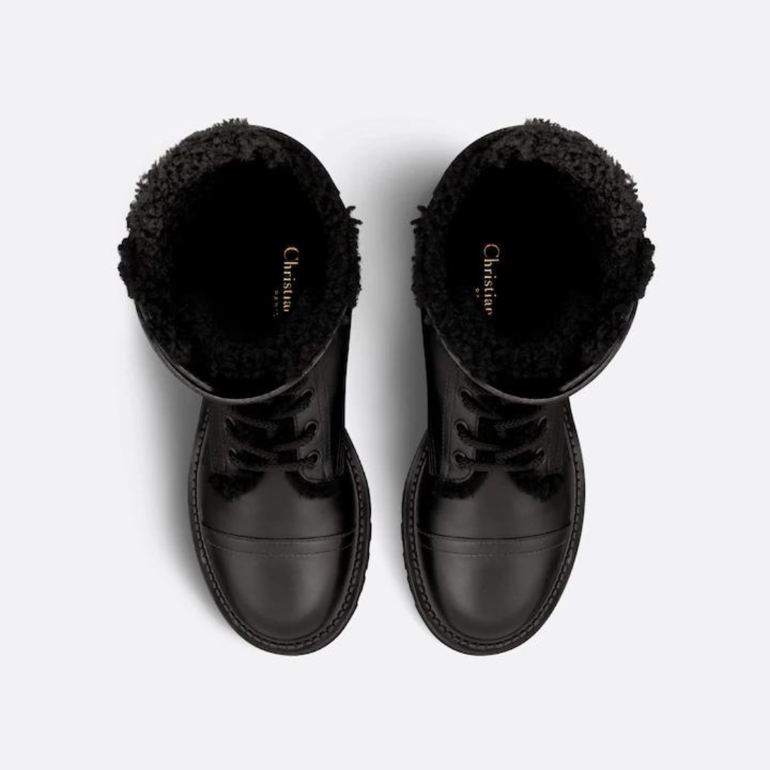 D-Trap Ankle Boot – the gold-tone'CHRISTIAN PARIS'signature in the back completes the modern ankle boot – LUX VERSE Luxury Designer Fashion Outlet