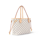 Neverfull MM Damier Azur canvas – slim, comfortable handles slip easily over the shoulder or arm – LUX VERSE Luxury Designer Fashion Outlet