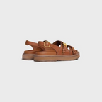 TIPPI TRIOMPHE SANDAL in CALFSKIN – tHE UPPER STRAP AND COLLAR BUTTON ON THE LOWER STRAP OF THE SHOEADJUSTABLE – LUX VERSE Luxury Designer Fashion Outlet