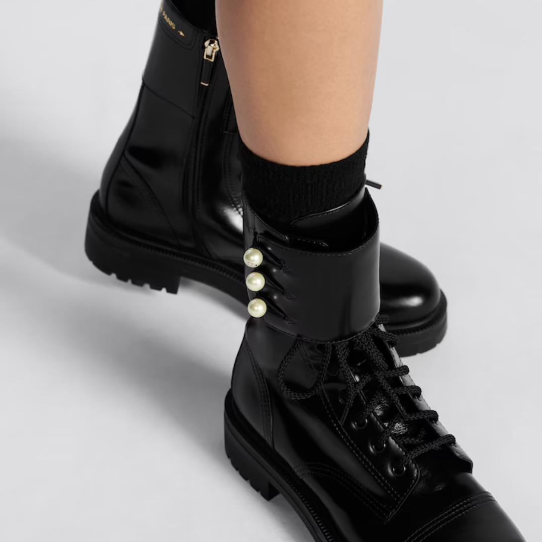 D-Strike Ankle Boot – new for the Cruise 2024 collection, the D-Strike ankle boot adds couture details to – LUX VERSE Luxury Designer Fashion Outlet