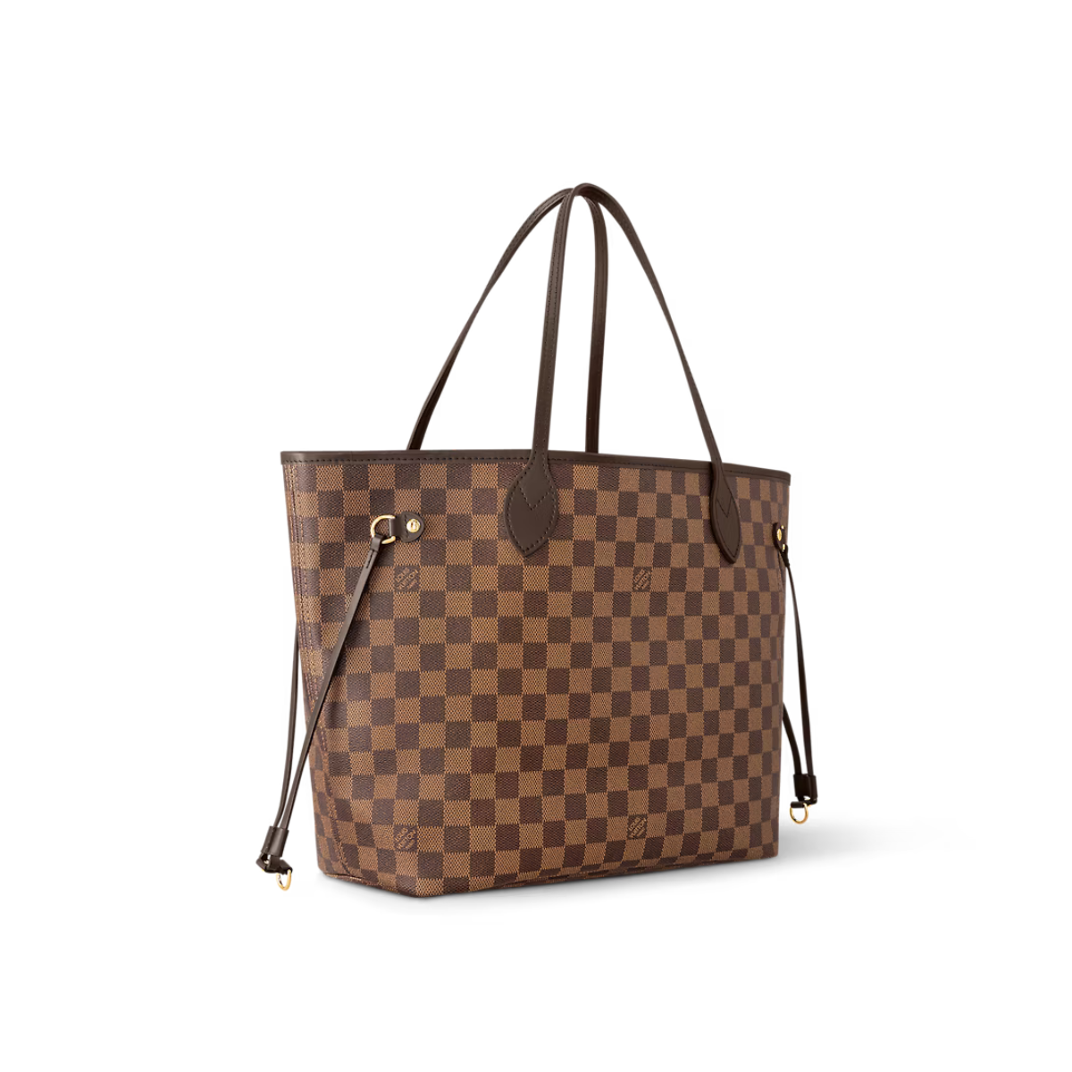 Neverfull MM Cerise Red – elegant in Damier Ebene canvas with natural cowhide trim, it is roomy but not bulky, – LUX VERSE Luxury Designer Fashion Outlet