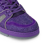 Trainer Crystal Sneaker – the visual impact is further enhanced by the laces and technical rubber outsole, – LUX VERSE Luxury Designer Fashion Outlet