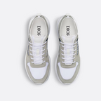 B25 Runner Sneaker Gray – featuring a white sculpted rubber sole, the B25 Runner sneaker will complete any – LUX VERSE Luxury Designer Fashion Outlet