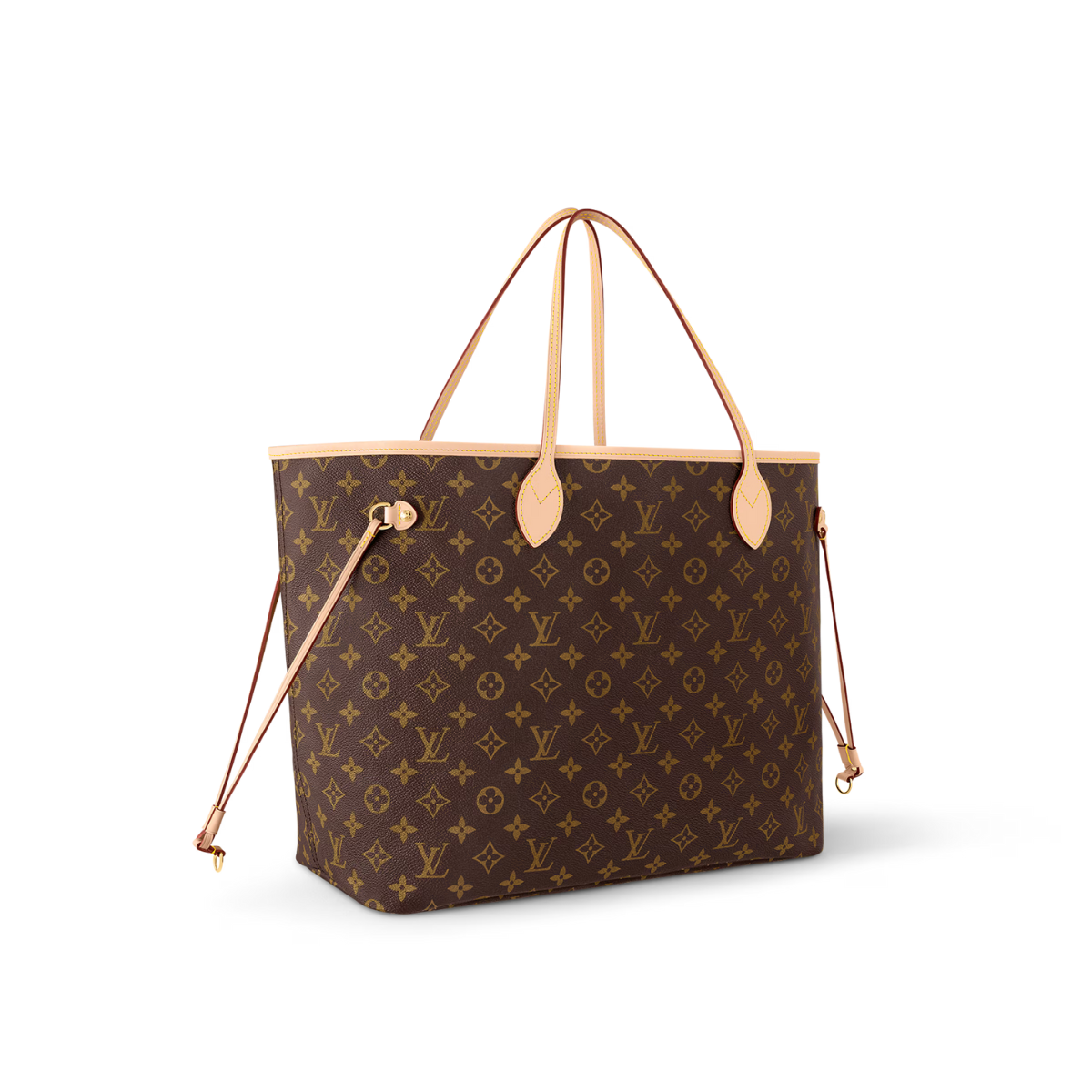 Neverfull GM Monogram Canvas – slim, comfortable handles slip easily over the shoulder or arm – LUX VERSE Luxury Designer Fashion Outlet