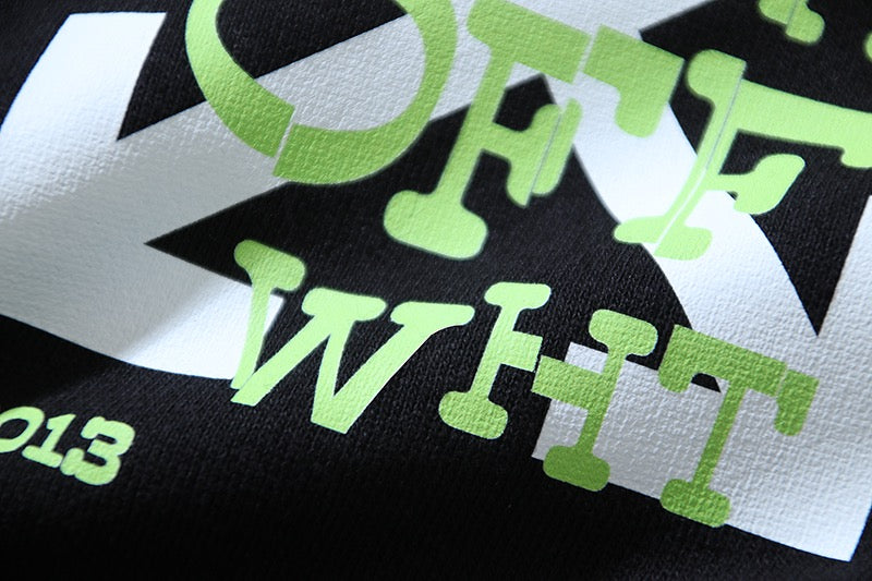 Black Cotton Script Drawstring - Men's
