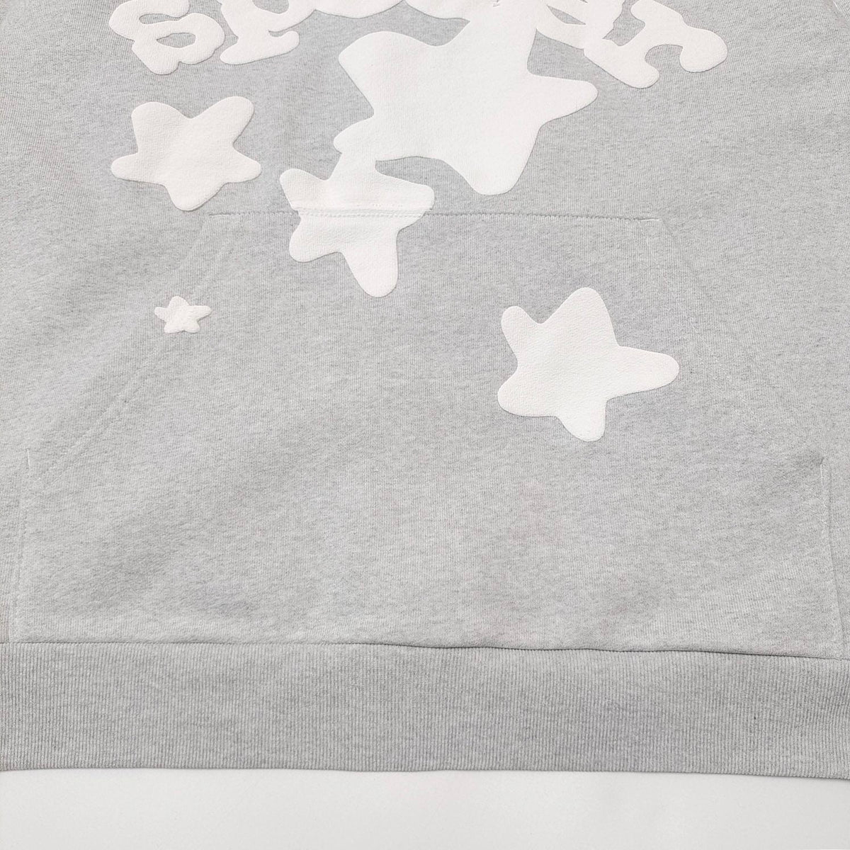 Grauer Baumwoll-Pullover mit Sternenprint – Herren