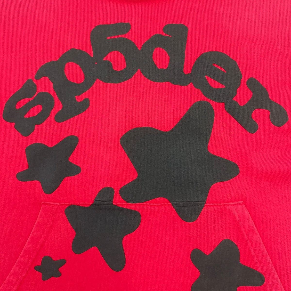 Roter Baumwollpullover mit Sternenprint – Herren