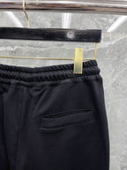 Jogginghose für Herren aus gestreifter Baumwolle in Marineblau