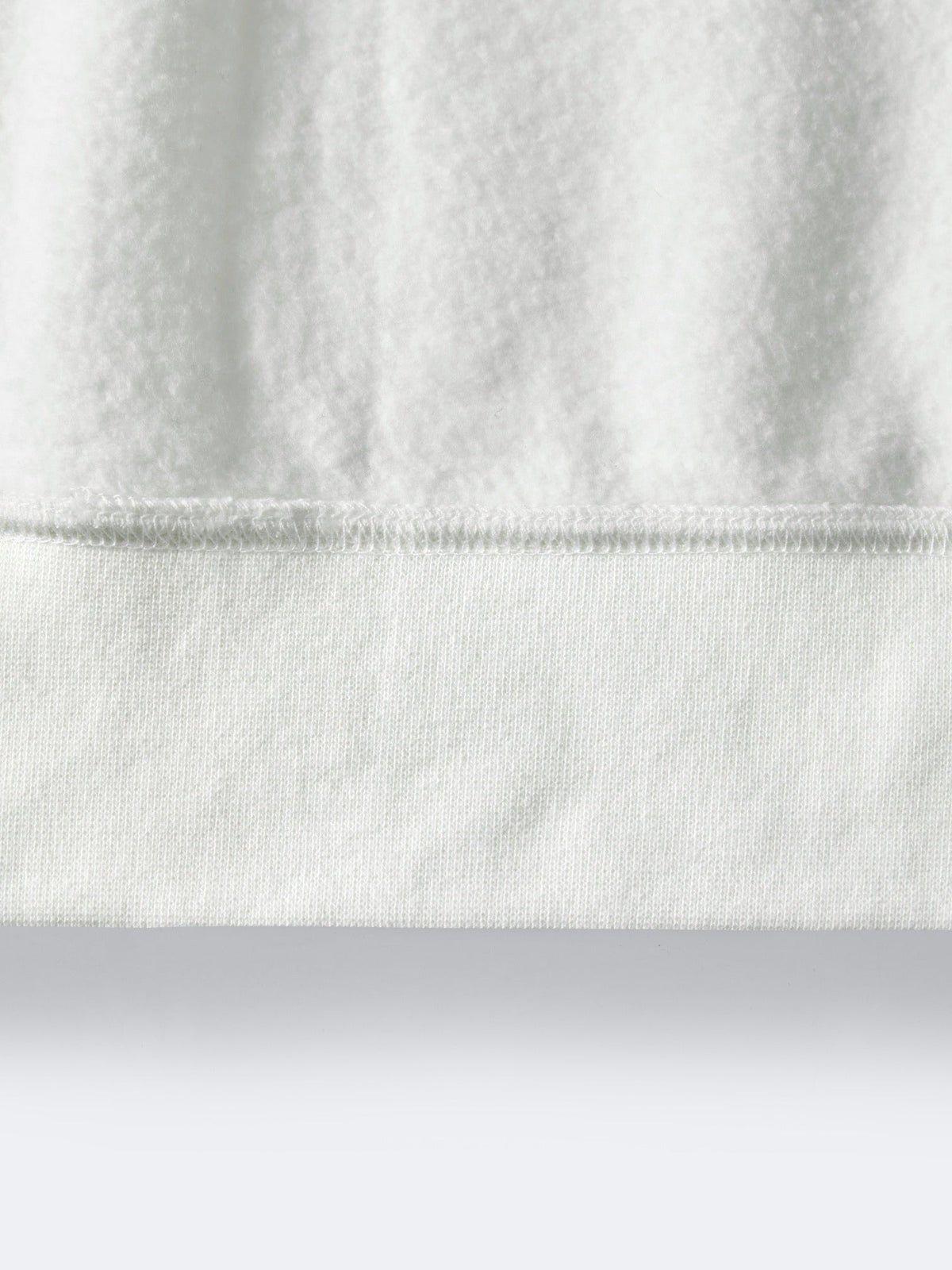 White Cotton Plain Zip-Through - Men's