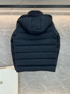 Schwarze Steppjacke - Herren