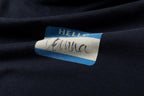 Kapuzenpullover mit blauem Aufnäher – Herren