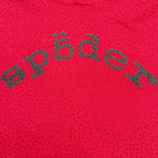 Red Cotton Graphic Pullover - Men's