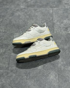 White and Grey Sneakers