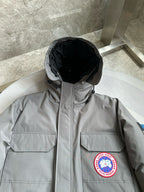 Black and White Parka - Men's