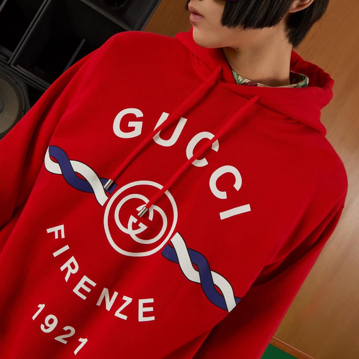 Cotton ‘Firenze 1921’ Hooded Sweatshirt – over the past 100 years, the trademark has been used to identity – LUX VERSE Luxury Designer Fashion Outlet