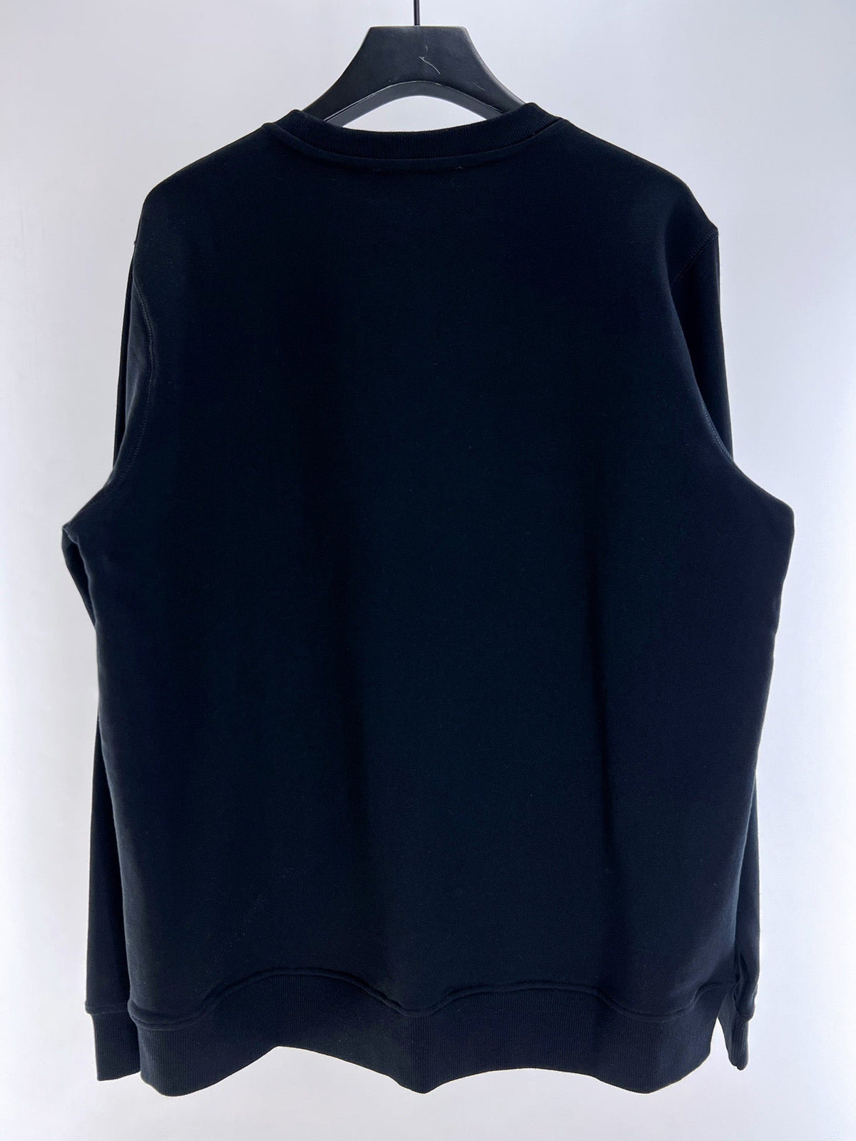 Marineblauer Baumwoll-Crewneck mit Ballgrafik – Herren