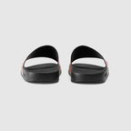 Women's GG Blooms slide sandal – a floral slide sandal in our GG Blooms supreme canvas with a molded rubber footbed – LUX VERSE Luxury Designer Fashion Outlet