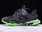 Track Black and Green Sneakers