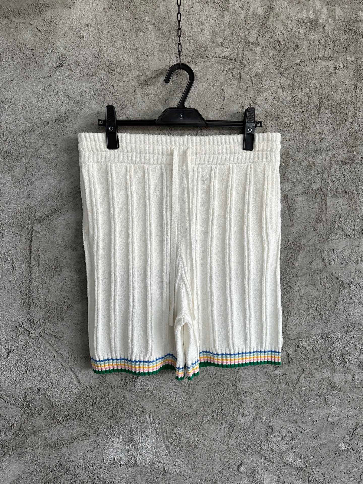 Ribbed Knit Shorts - Men's