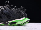 Track Black and Green Sneakers