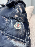 Blaue Pufferjacke – Herren
