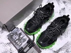 Track Black and Green Sneakers