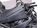 Track Black and Green Sneakers