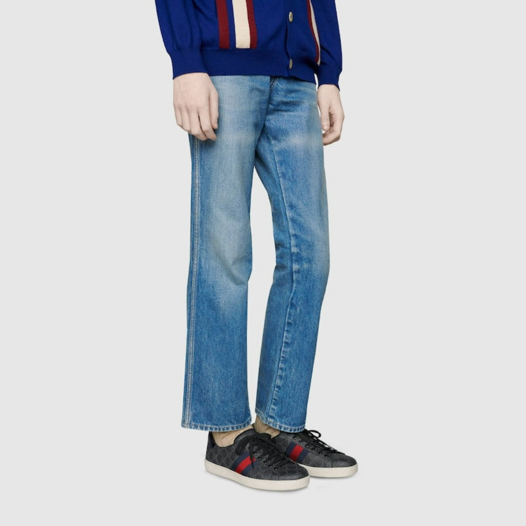 Men's Ace Gg Supreme Sneaker – the Ace sneaker is crafted from GG Supreme canvas and further enhanced by the House – LUX VERSE Luxury Designer Fashion Outlet